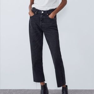 ZARA | black straight leg jeans